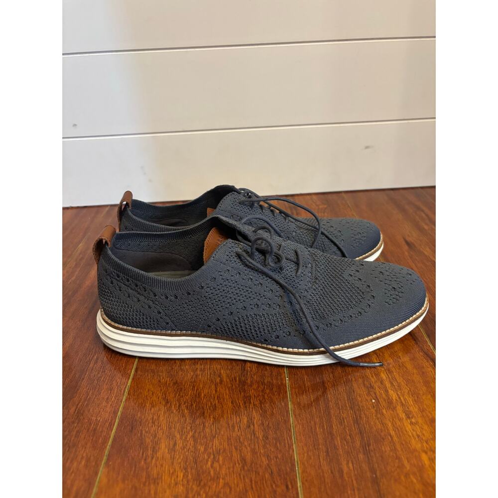 Cole Haan Original Grand StitchLite Men Size 9 M Gray Oxford Shoes #C27961